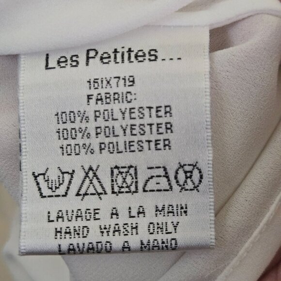 Les Petites Paris Ivory Open Crochet Detail Balloon Sleeve Blouse Size M - Picture 7 of 7